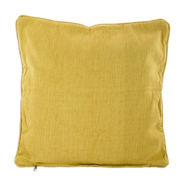Alternate image for Handwoven Yellow Cotton Cushion Cover with Diamond Pattern Diamond Splendor