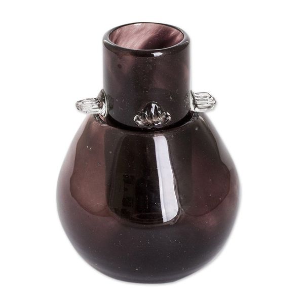 Alternate image for Handblown Tequila Glass and Ice Receptacle Set in Black Shadow Shot