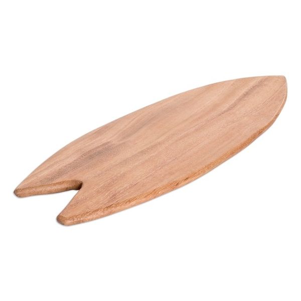 Alternate image for Handcrafted Geometric Conacaste Wood Cheese Board Delicious Coasts