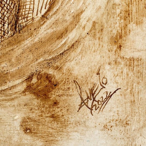 Alternate image for Mixed Media Oneiric Painting of Man Heart and Crab Heart and Shell