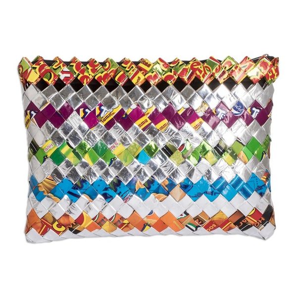 Alternate image for Eco-Friendly Colorful Metalized Wrapper Toiletry Case Shining Party