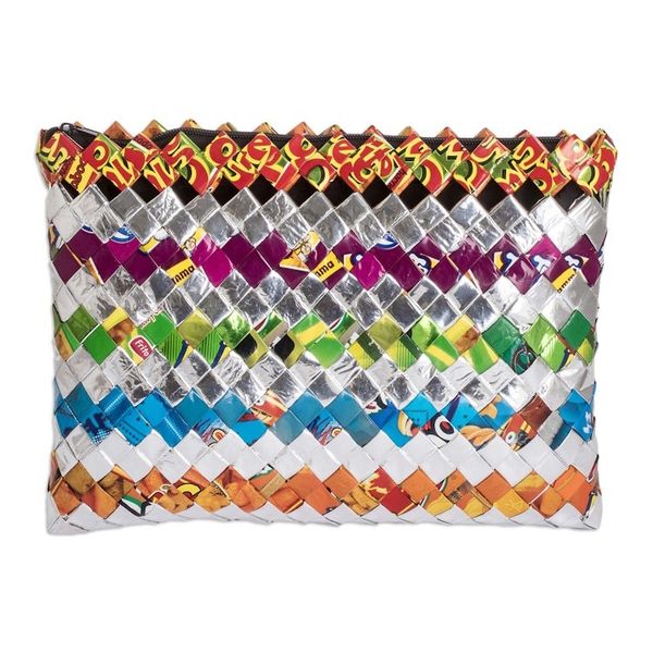 Alternate image for Eco-Friendly Colorful Metalized Wrapper Toiletry Case Shining Party