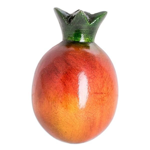 Alternate image for Wood Pomegranate Magnet Hand-Carved and Painted in Guatemala Guatemalan Pomegranate