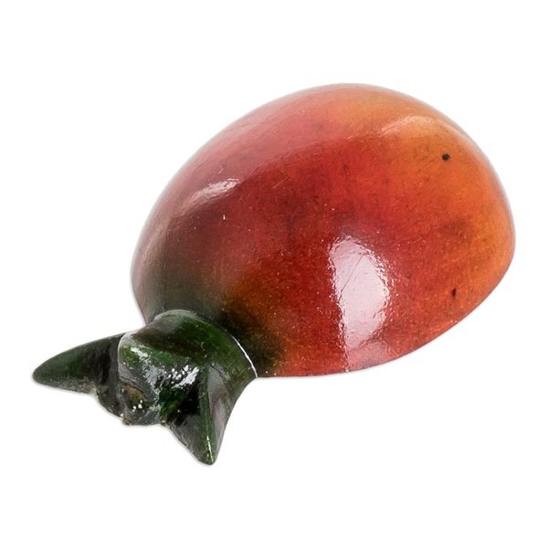 Alternate image for Wood Pomegranate Magnet Hand-Carved and Painted in Guatemala Guatemalan Pomegranate