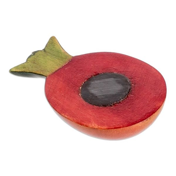 Alternate image for Wood Pomegranate Magnet Hand-Carved and Painted in Guatemala Guatemalan Pomegranate
