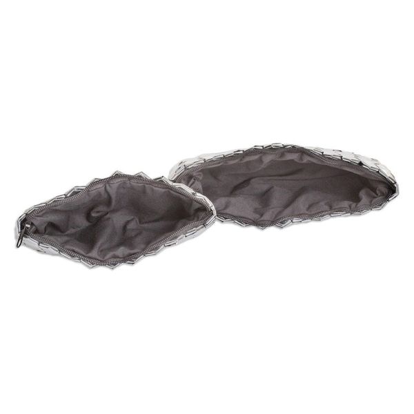 Alternate image for Set of 2 Recycled Metalized Wrapper Cosmetic Bags Sparkling Gala
