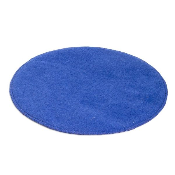 Alternate image for Handcrafted Geometric Round Blue and Purple Felt Doily Magical Fragments