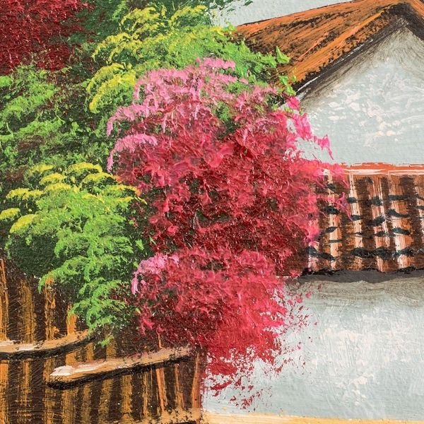 Alternate image for Impressionist Oil Painting of A Small Town in Guatemala Zunil