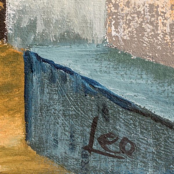 Alternate image for Impressionist Oil Painting of A Small Town in Guatemala Zunil