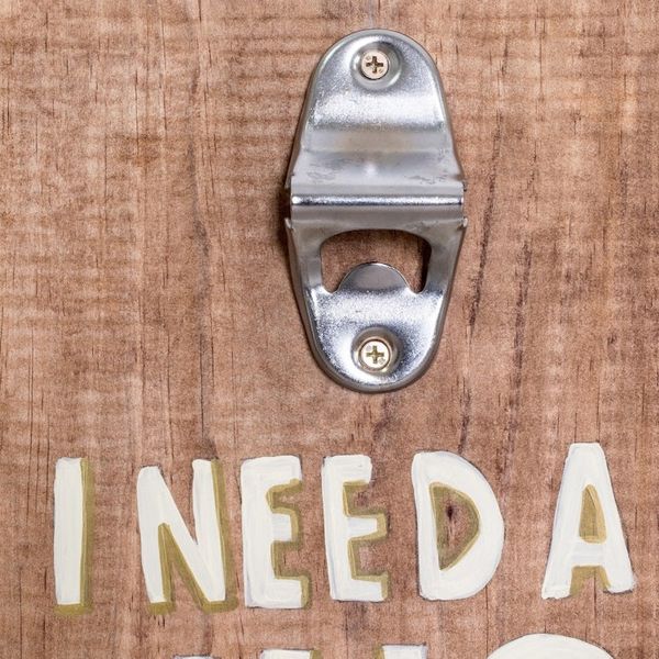 Alternate image for Hand-Painted Wood Wall-Mounted Bottle Opener from Costa Rica I Need a Hug