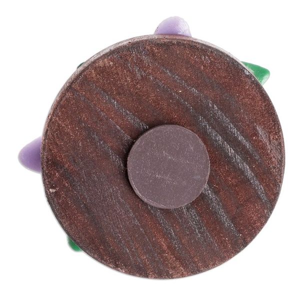 Alternate image for Handmade Painted Pinewood and Cold Porcelain Flower Magnet The Tropical Guaria