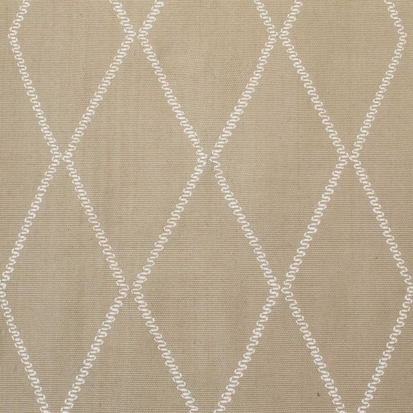 Alternate image for Hand-Woven Green Cotton Table Runner with Diamond Motifs Diamond Paths