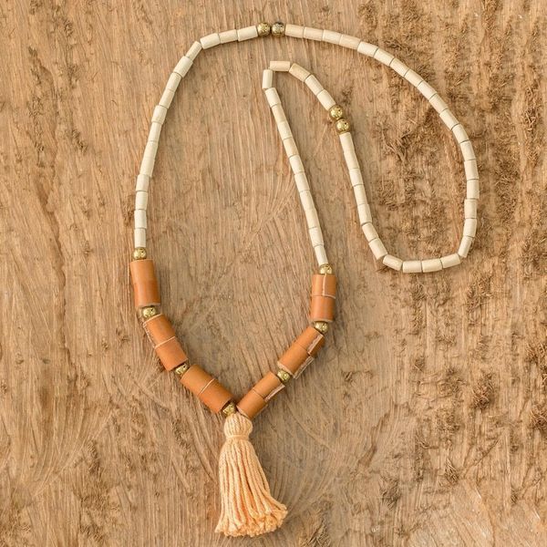 Alternate image for Tasseled Long Beaded Necklace Corcovado Bohemian