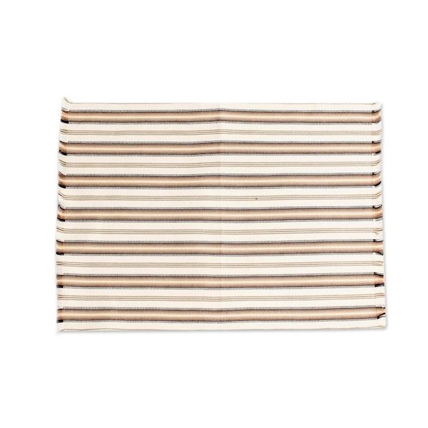 Alternate image for Brown Striped Placemats Set of 6 Nutmeg Stripe