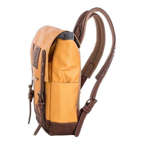 Alternate image for Saffron Leather-Accented Backpack Made in Costa Rica Practical Saffron