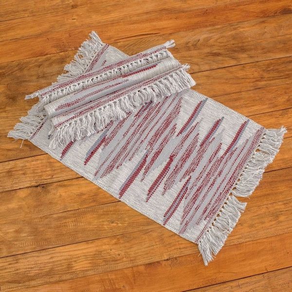 Alternate image for Set of 4 Handloomed Cotton Alabaster Placemats Warm Memories