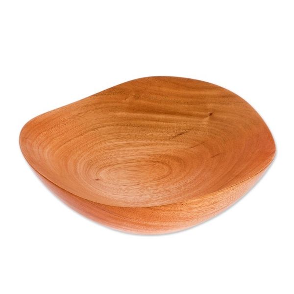 Alternate image for Handcrafted Wood Serving Bowl from Guatemala Moments with Family