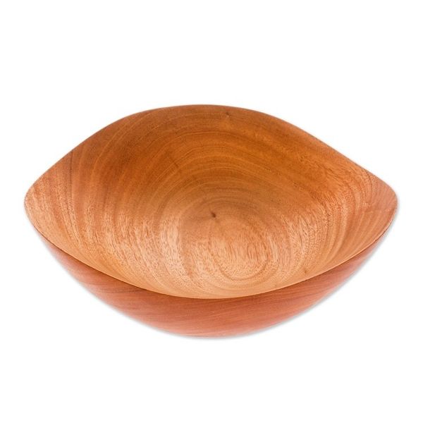 Alternate image for Handcrafted Wood Serving Bowl from Guatemala Moments with Family