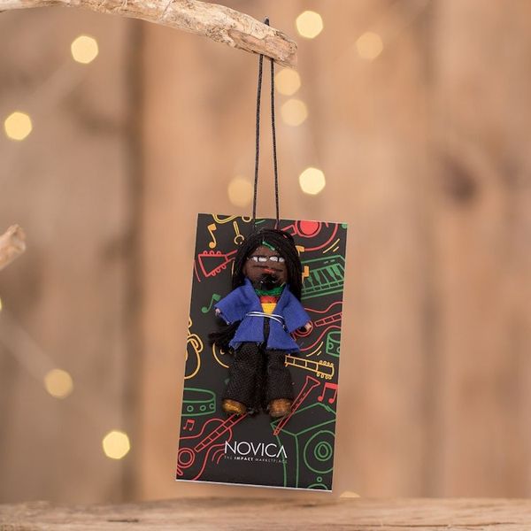 Alternate image for Cotton and Cibaque Man Worry Doll Handcrafted in Guatemala Quietness