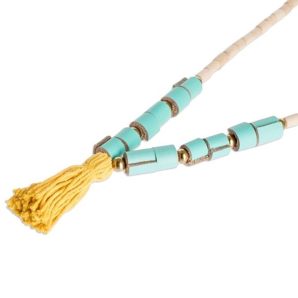 Alternate image for Beaded Tassel Necklace from Costa Rica San Francisco Bohemian