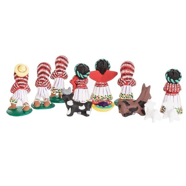 Alternate image for 12 Piece Ceramic Nativity Scene with Apparel from Santiago Christmas in Santiago
