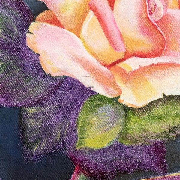Alternate image for Original Rose Painting from Guatemala In the Name of the Rose