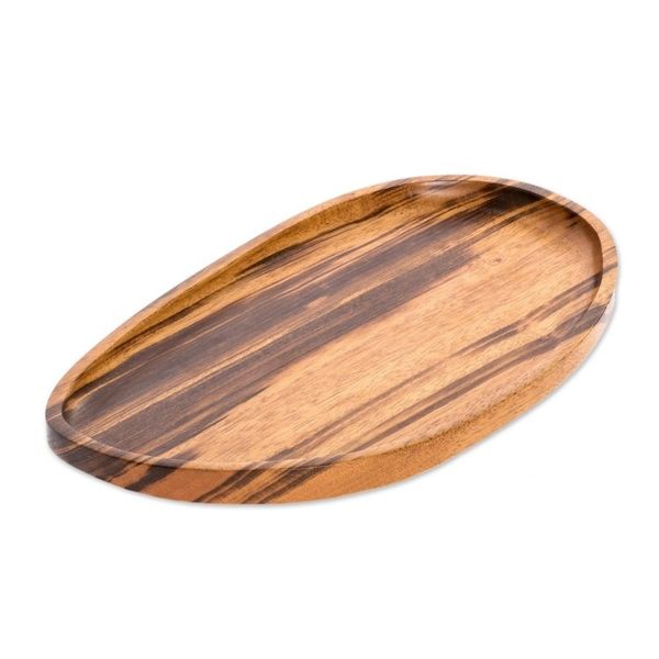 Alternate image for Jobillo Wood Serving Tray with Natural Finish Served With Care