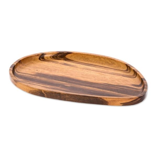Alternate image for Jobillo Wood Serving Tray with Natural Finish Served With Care