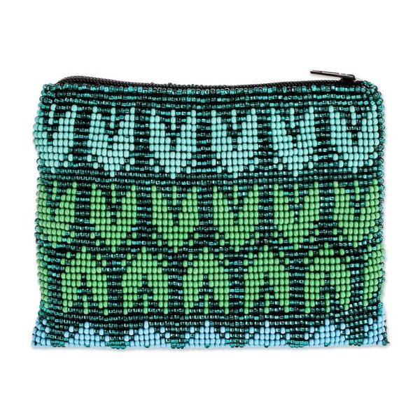 Alternate image for Hand-Beaded Coin Purse from Guatemala Panabaj Glam