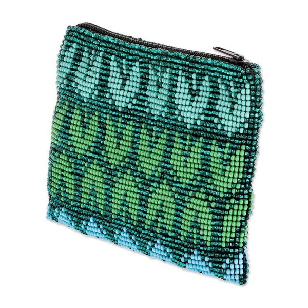 Alternate image for Hand-Beaded Coin Purse from Guatemala Panabaj Glam