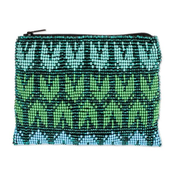 Alternate image for Hand-Beaded Coin Purse from Guatemala Panabaj Glam