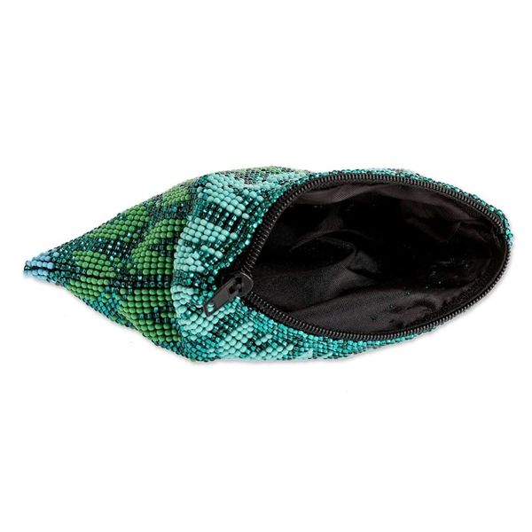 Alternate image for Hand-Beaded Coin Purse from Guatemala Panabaj Glam