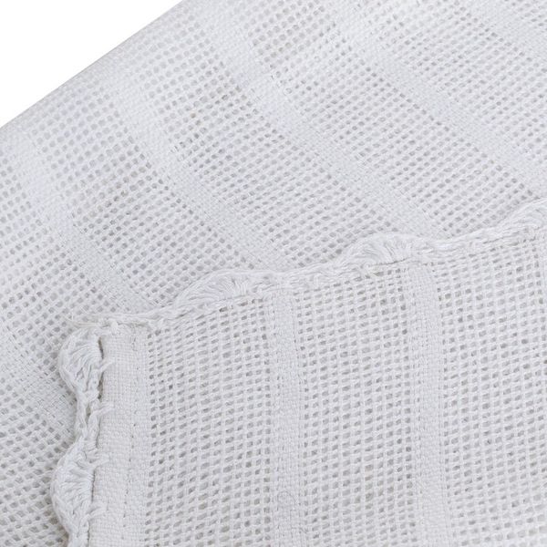 Alternate image for White Cotton Table Centerpiece Handcrafted in Guatemala Inspiration and Elegance