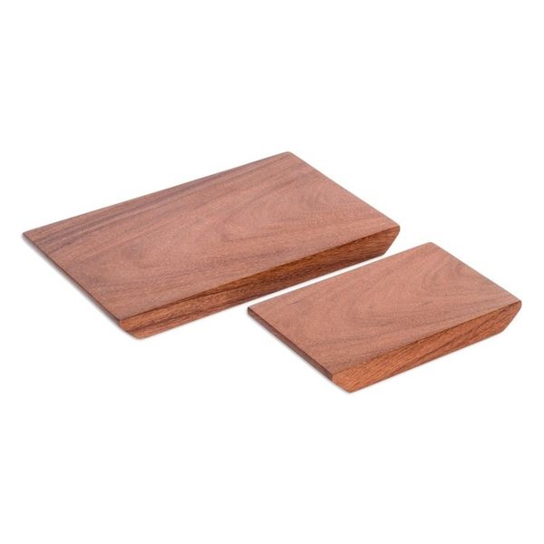 Alternate image for Handmade Wood Charcuterie Serving Boards Pair Artful Table