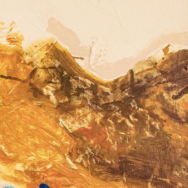 Alternate image for Signed Stretched Abstract Painting in a Warm Palette Feelings at the Sowing Time I