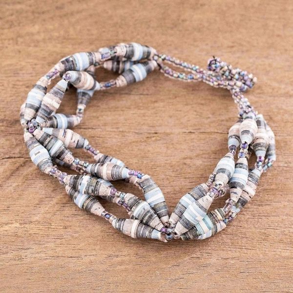 Alternate image for Eco-Friendly Beaded Link Bracelet Eco Spiral in Twilight