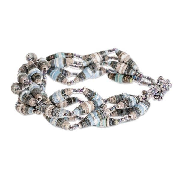 Alternate image for Eco-Friendly Beaded Link Bracelet Eco Spiral in Twilight