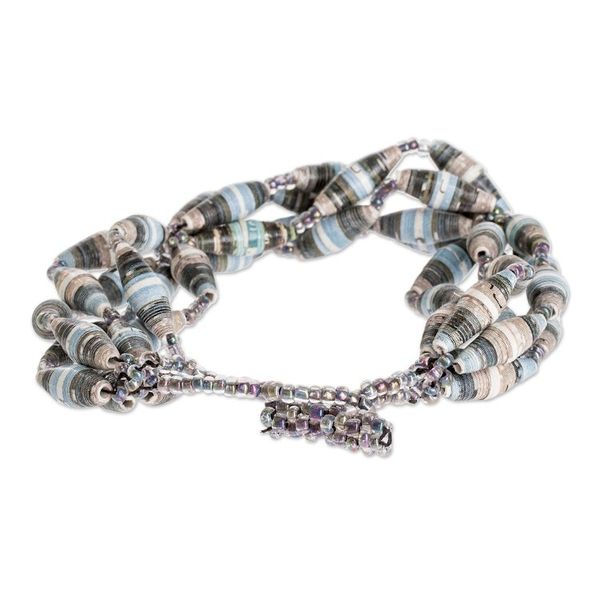 Alternate image for Eco-Friendly Beaded Link Bracelet Eco Spiral in Twilight