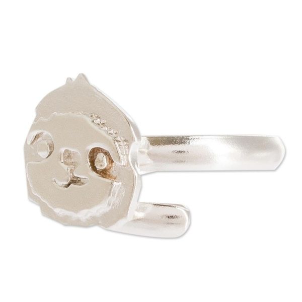 Alternate image for Sterling Silver Cocktail Ring with Sloth Face Adorable Sloth