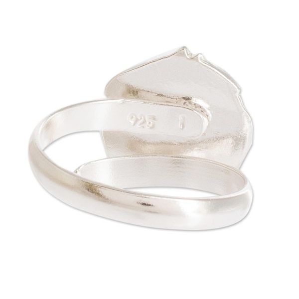 Alternate image for Sterling Silver Cocktail Ring with Sloth Face Adorable Sloth