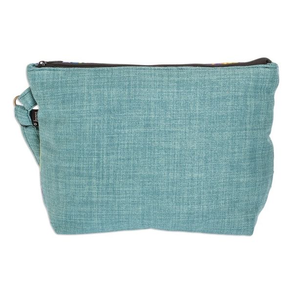 Alternate image for Costa Rican Polyester Wristlet Bag with Tropical Design Wild View