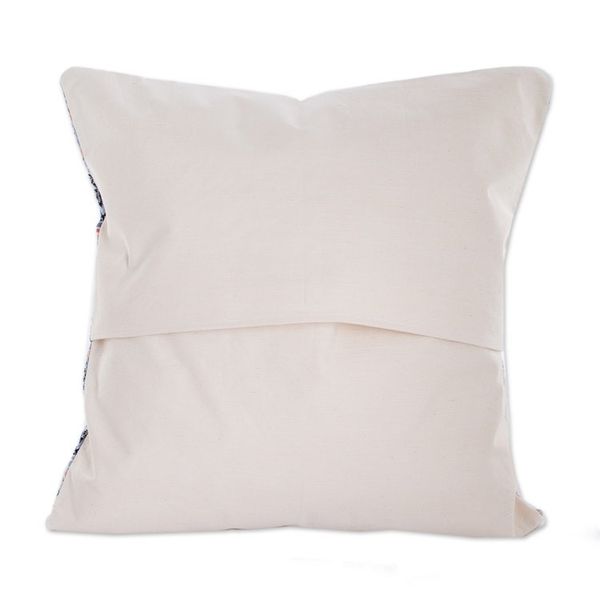Alternate image for Blue Cotton Cushion Cover Handloomed in Guatemala Big Reef