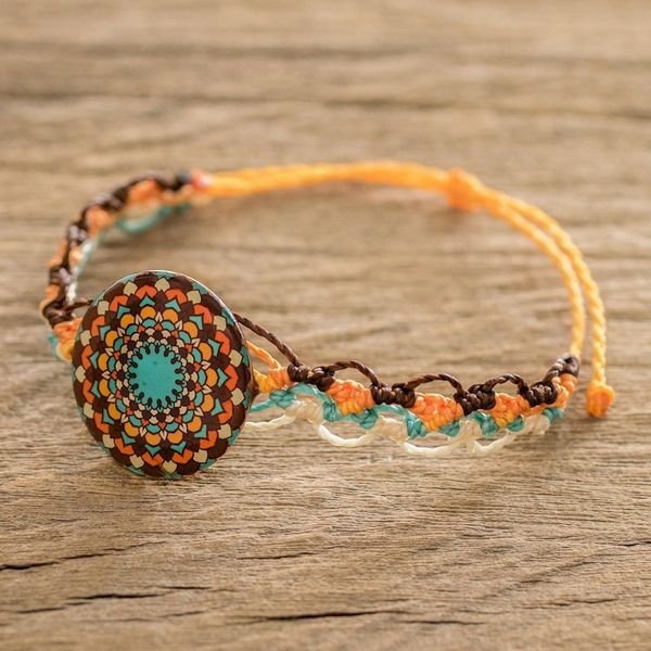Alternate image for Artisan Crafted Mandala Bracelet Harmonious Mandala