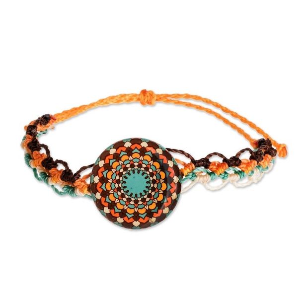 Alternate image for Artisan Crafted Mandala Bracelet Harmonious Mandala