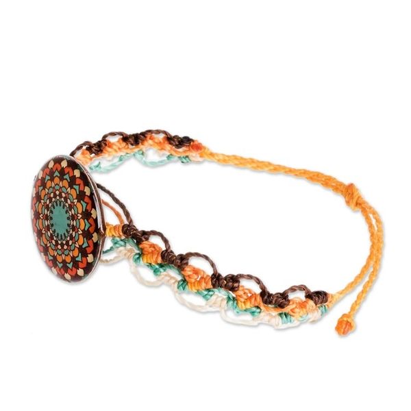 Alternate image for Artisan Crafted Mandala Bracelet Harmonious Mandala