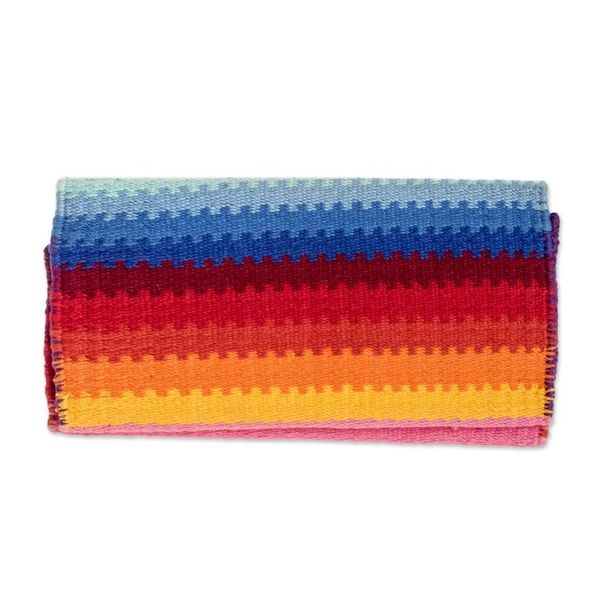 Alternate image for Hand Woven Cotton Billfold Wallet With Images of Children Childhood Memories