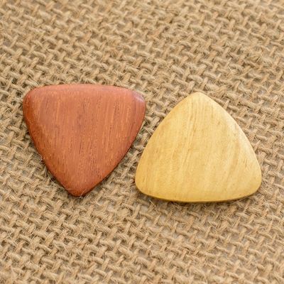 Main image for Reclaimed Estoraque and Cypress Wood Guitar Picks Pair Eco Song