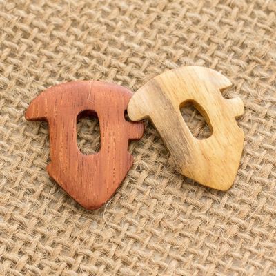 Main image for Reclaimed Estoraque and Cypress Wood Guitar Picks Pair Eco Melody