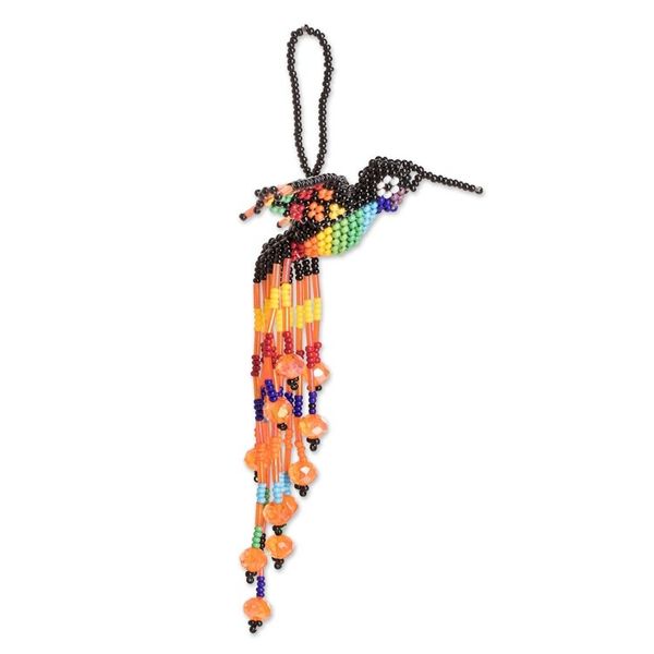 Alternate image for Multicolor Bird-Themed Home Accent Hand Made in Guatemala Hummingbird Waterfall