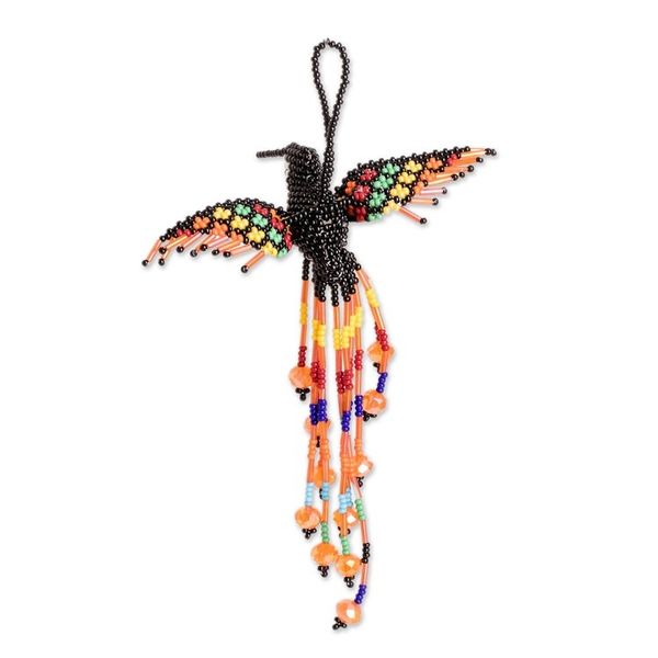 Alternate image for Multicolor Bird-Themed Home Accent Hand Made in Guatemala Hummingbird Waterfall